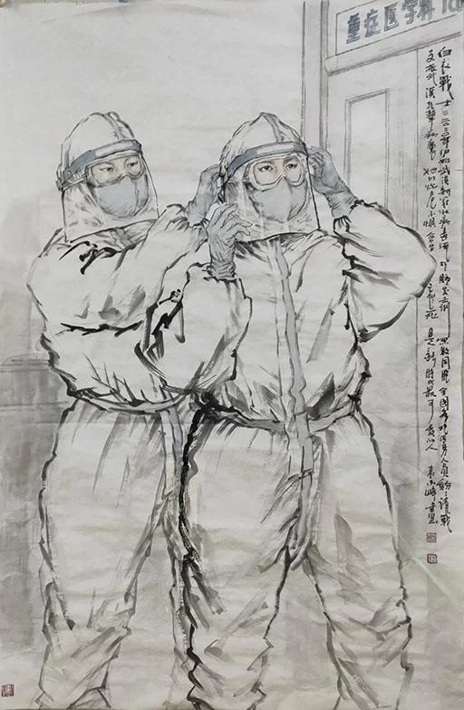 "艺"心战"疫",岭南画院的时代答卷(图6) "艺"心战"疫",岭南画院的时代答卷(图6)