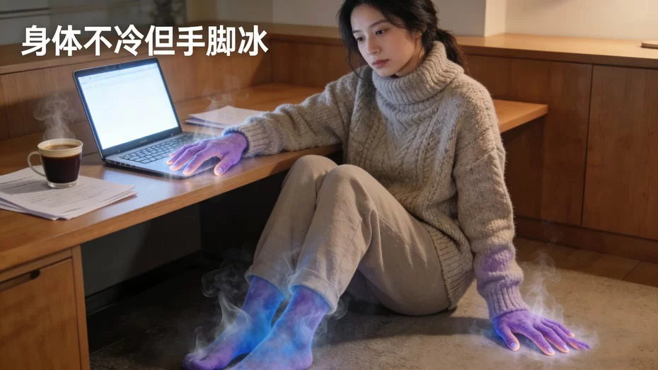 冬天手脚冰冷出冷汗！常见机制与改善方法一次说清